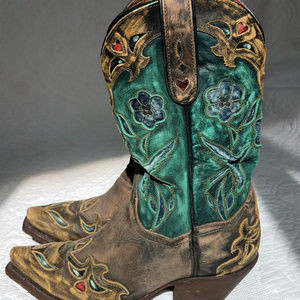 NWOT Dan Post Blue Bird Vintage Snip Toe Boots